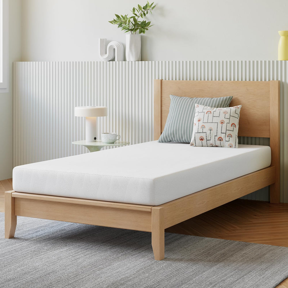 Novilla twin mattress arrives vacuum-sealed in a box for easy delivery.