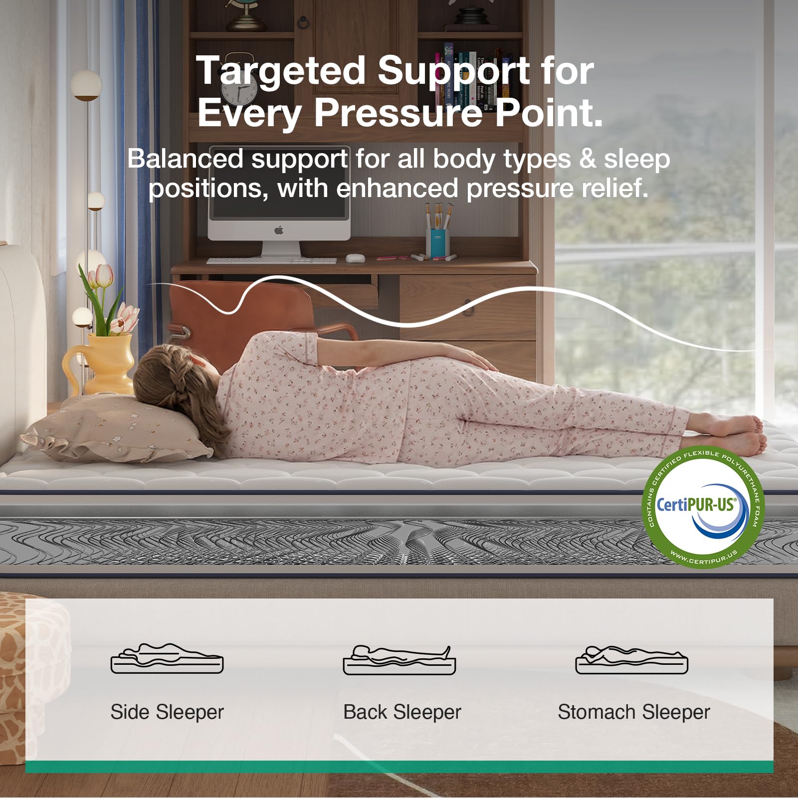 Novilla cooling sleep surface appears cooler than foam options