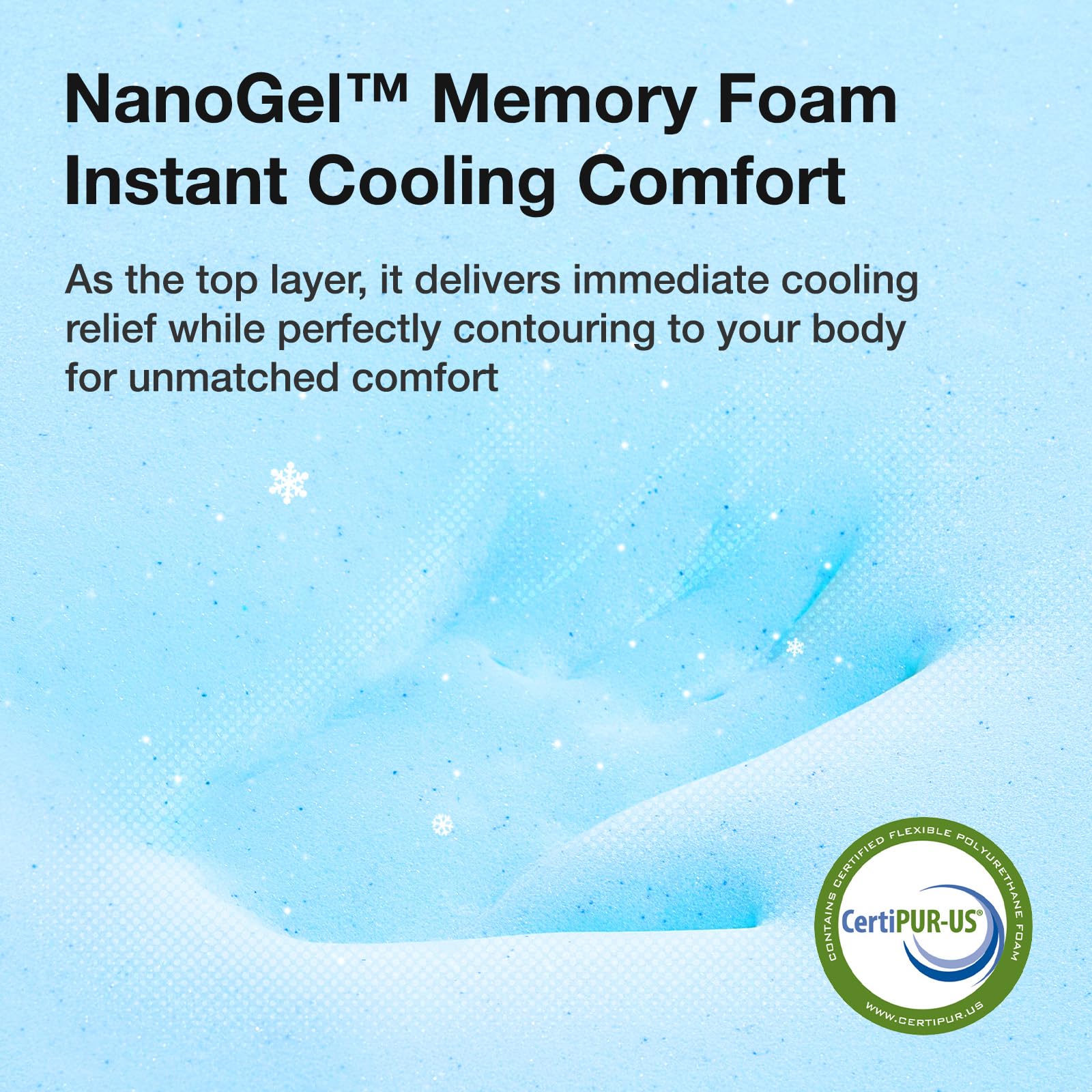 Novilla Twin XL mattress promotes airflow for cooler nights.