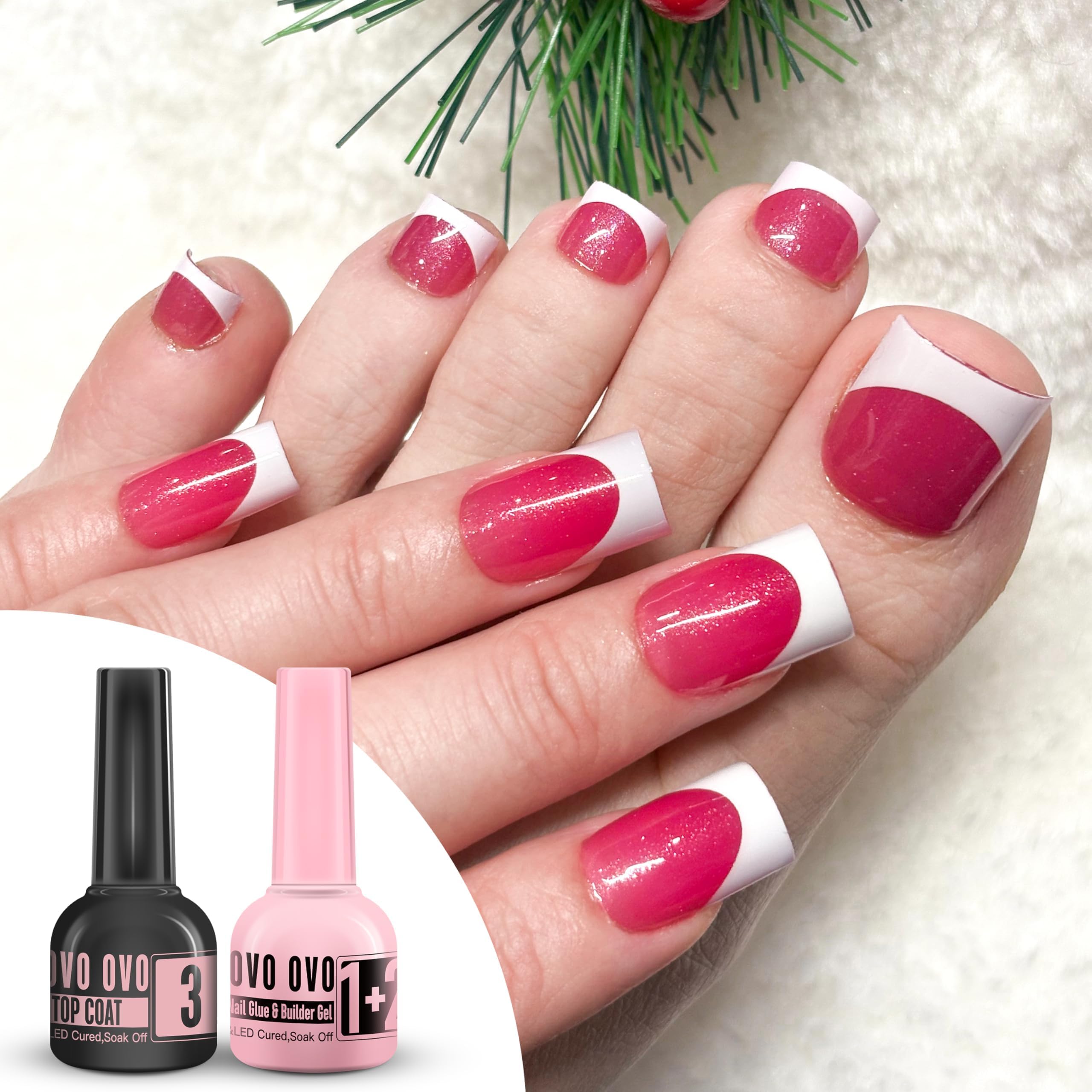 NOVO OVO long-lasting wear for 30+ days with secure press-on nails