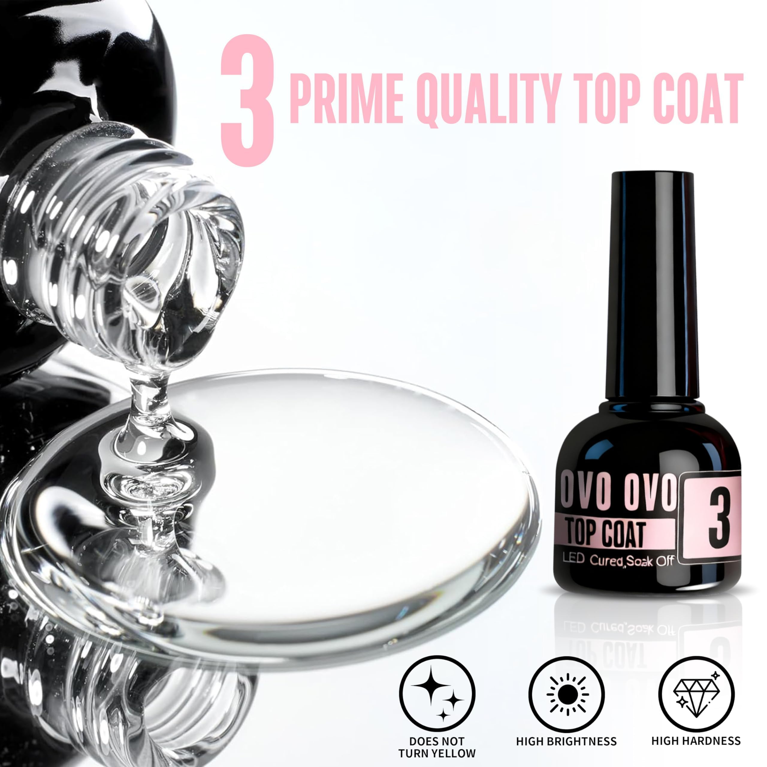 NOVO OVO prededesigned tips bonding for strong, lasting manicure hold