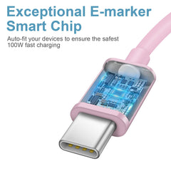 Novobit pink 20W USB-C wall charger, top view highlighting portable form factor