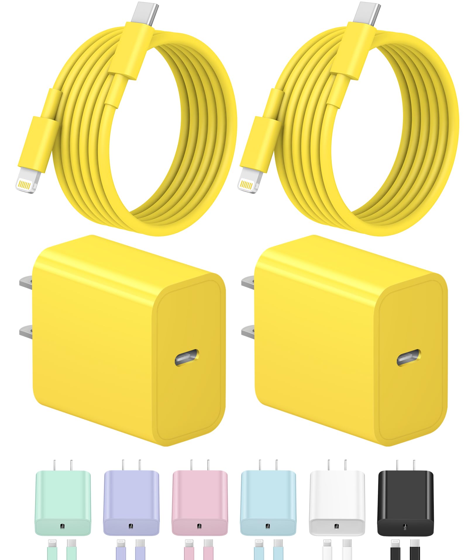 Novobit 20W iPhone charger front view with foldable plug