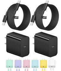 Novobit 10ft USB-C to Lightning cable for fast charging and flexible reach