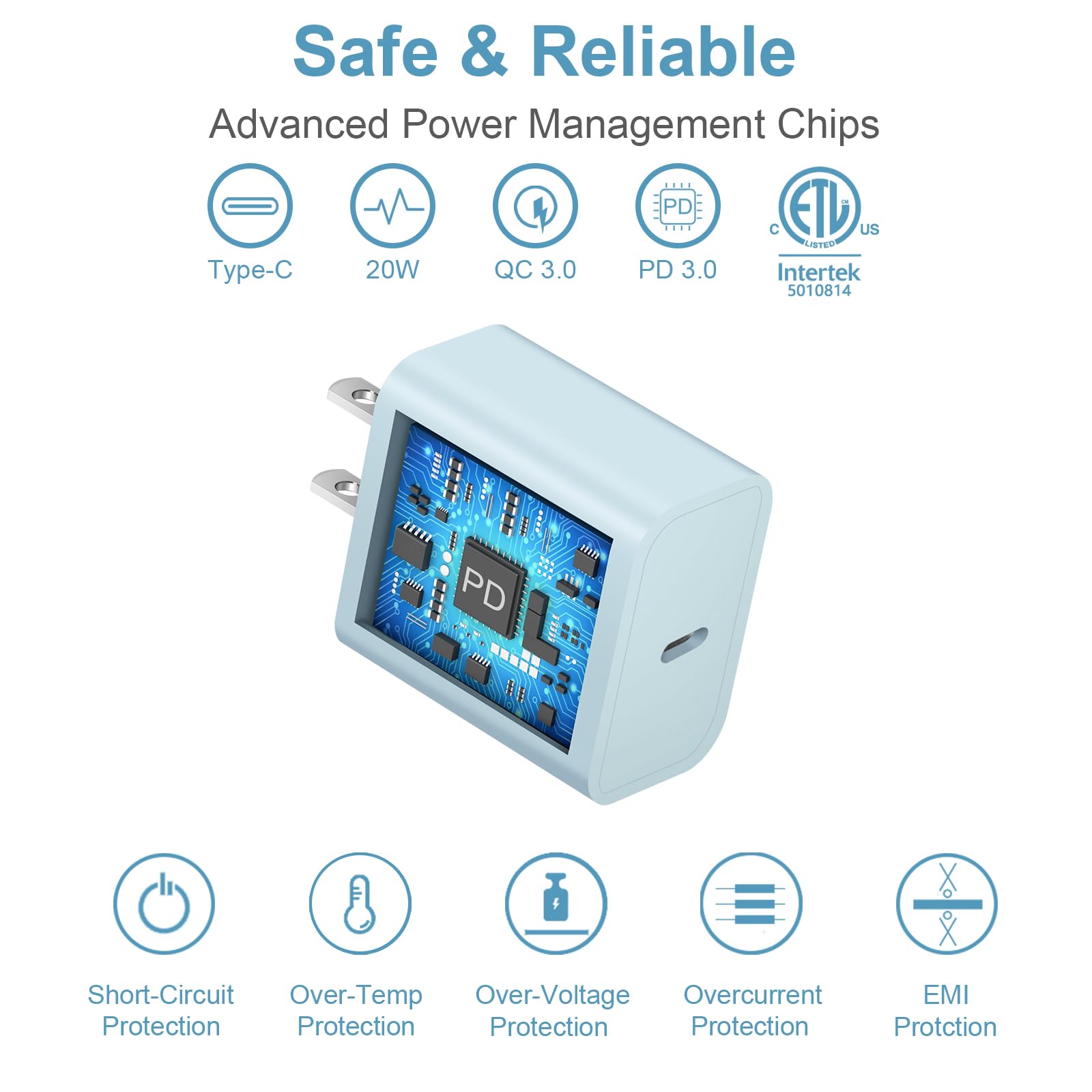Novobit smart MFi chip ensuring device compatibility during charging.