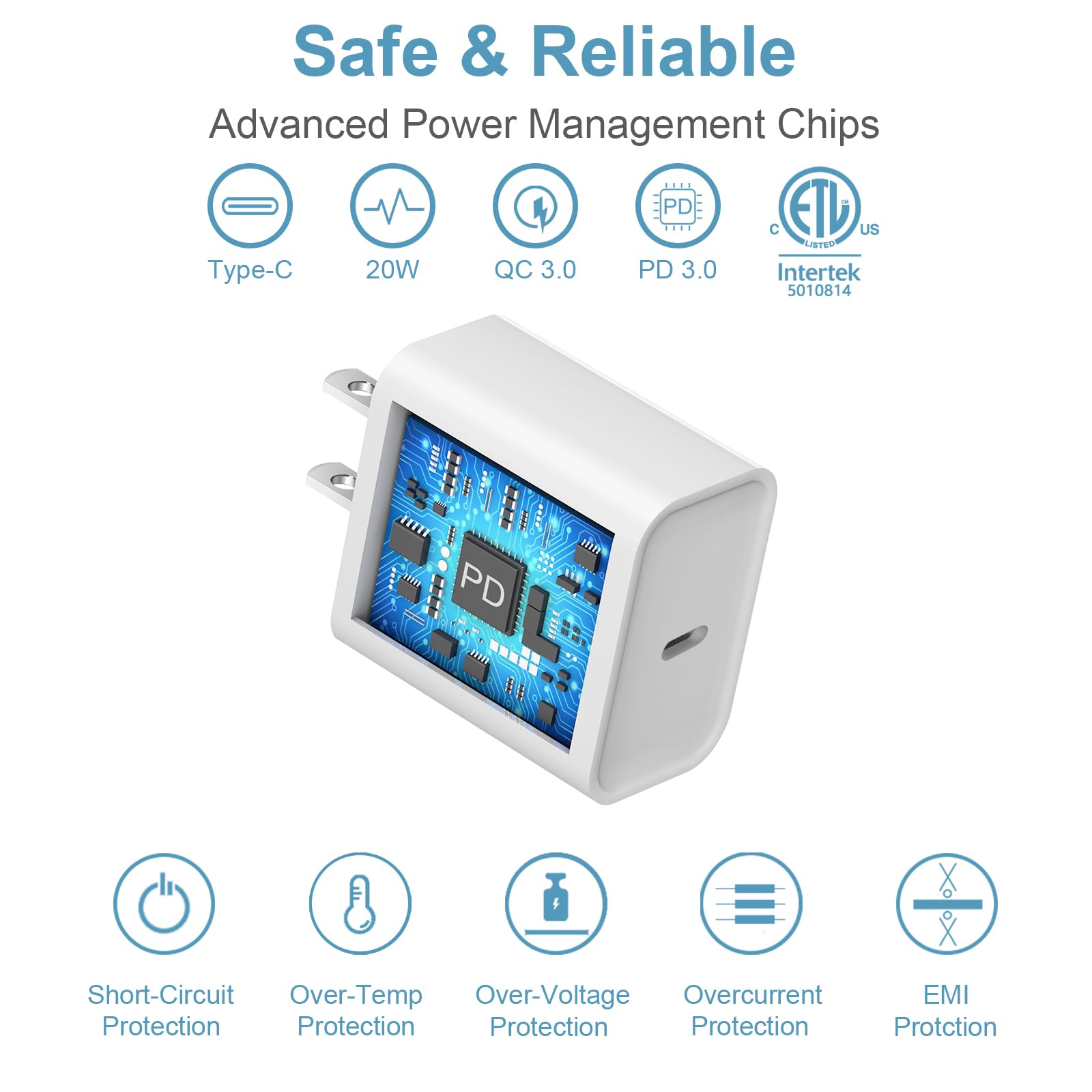 Novobit travel-friendly charger setup for home, office, and hotel rooms.