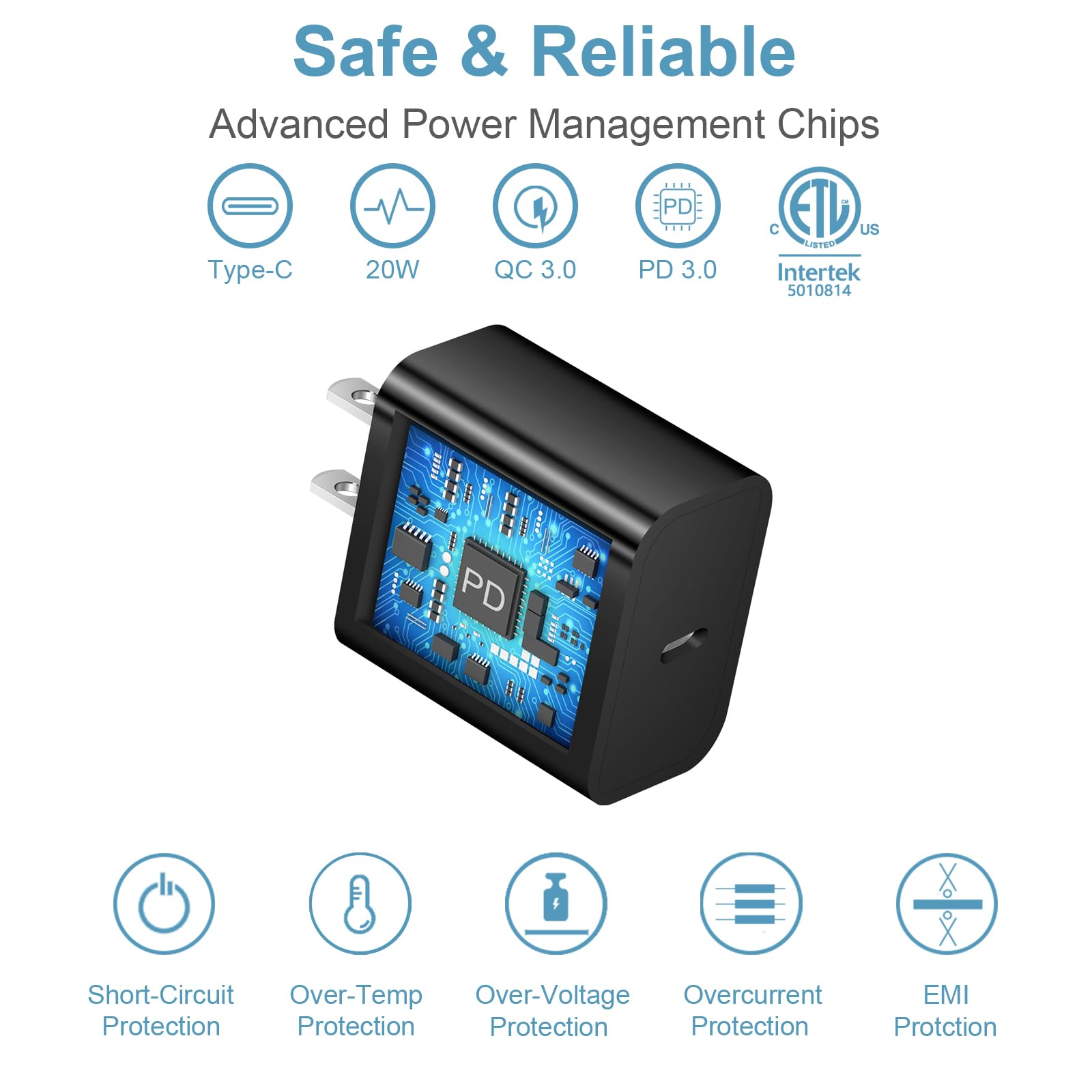 Novobit travel-friendly six-foot cable for bed, hotel, or commute