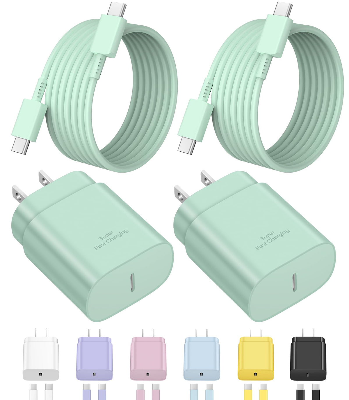 Novobit Type-C charger block 25W front view for rapid charging.