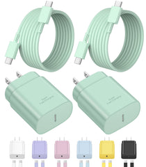 Novobit Type-C charger block 25W front view for rapid charging.