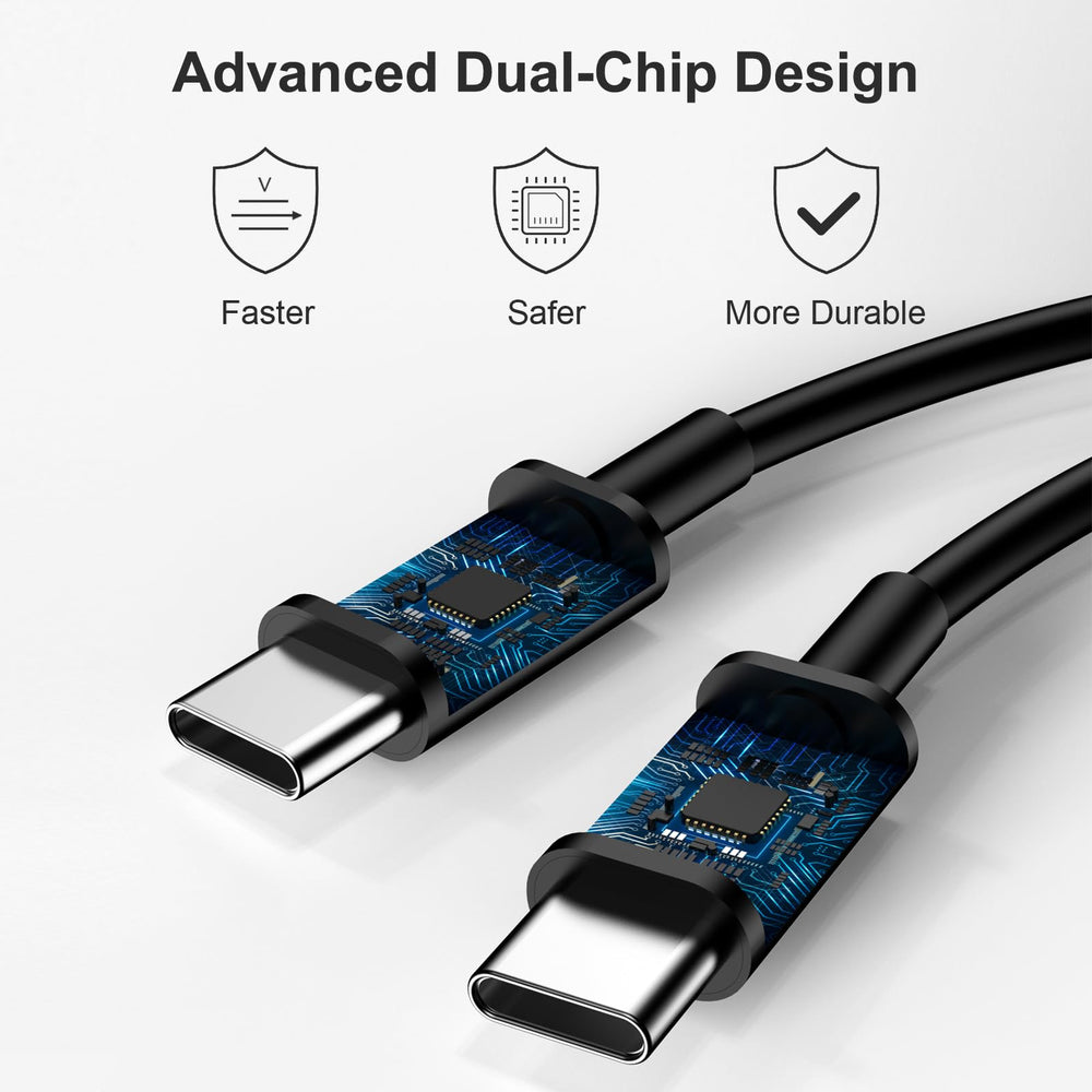 Novobit Type-C charger cable 6.5ft for flexible charging at home.