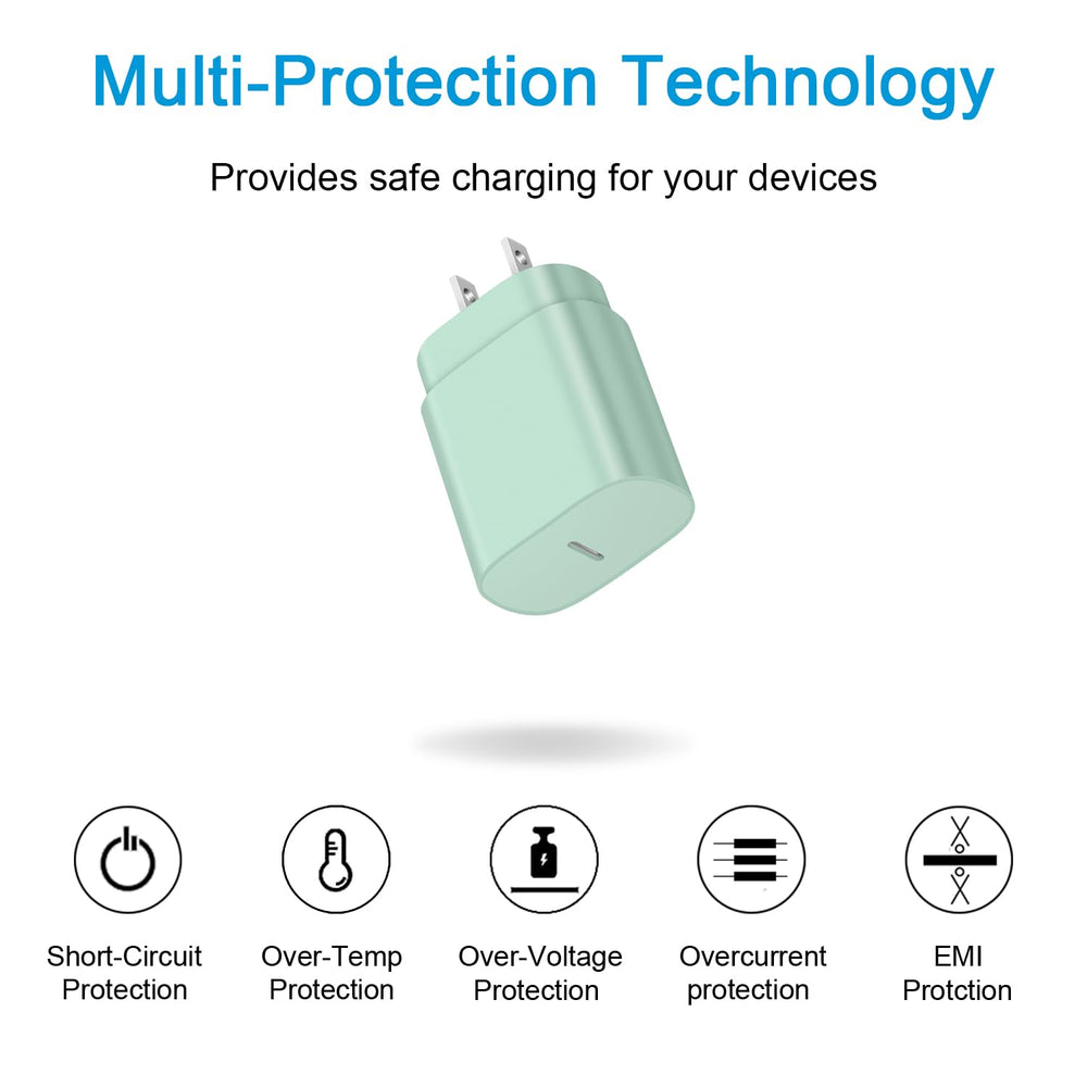 Novobit green charger on table adds a bright touch to your charging setup.