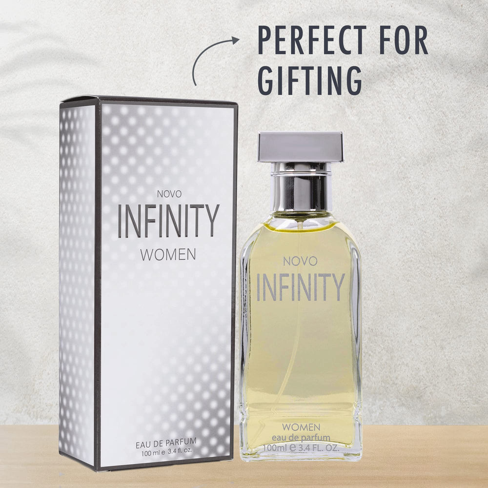 Close-up of amber and musk notes in NovoGlow Infinity scent profile