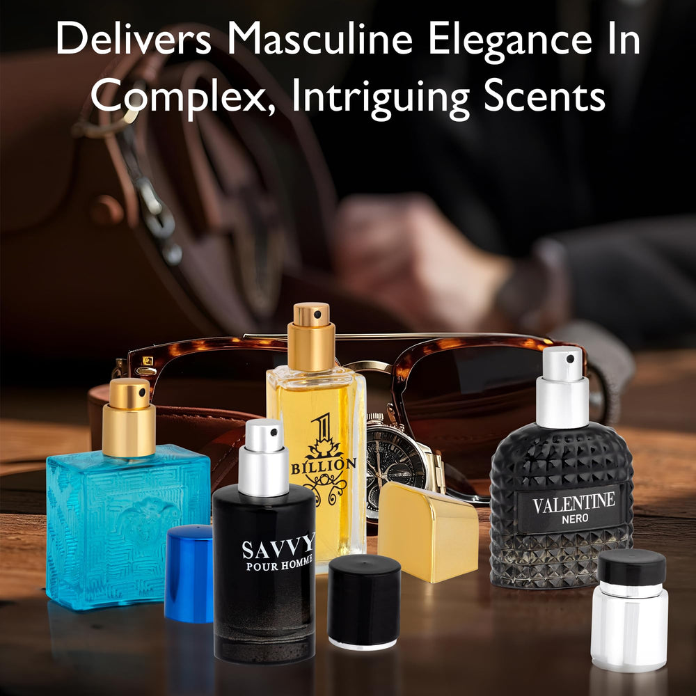 NovoGlow Signature Scent travel-ready 30ml bottles arranged for versatile use.