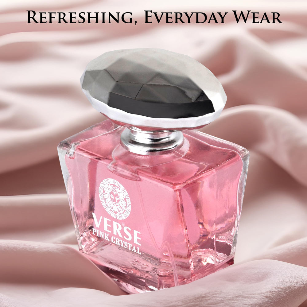 NovoGlow Verse Pink Crystal top notes highlight refreshing opening