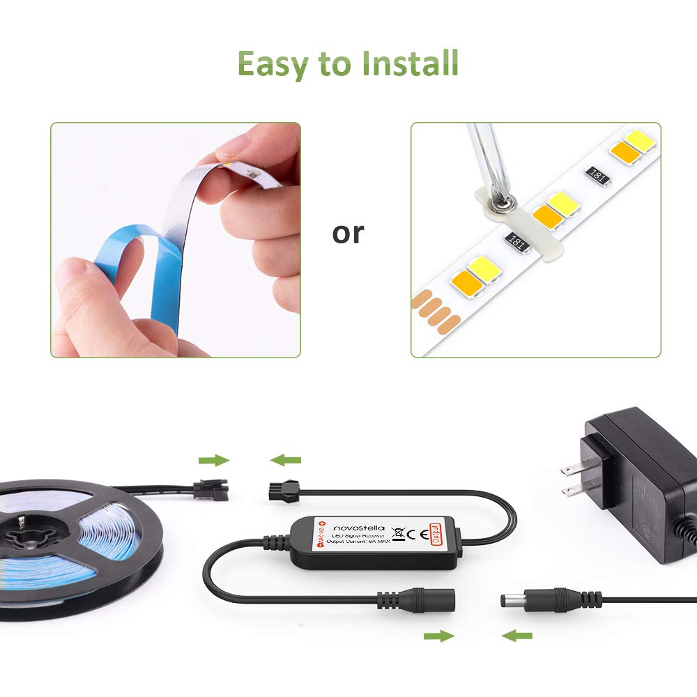 NOVOSTELLA LED strip 10-level dimming enables precise brightness control.