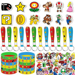 Novovida Mario birthday party set featuring 86pcs gifts for a fun, themed celebration.