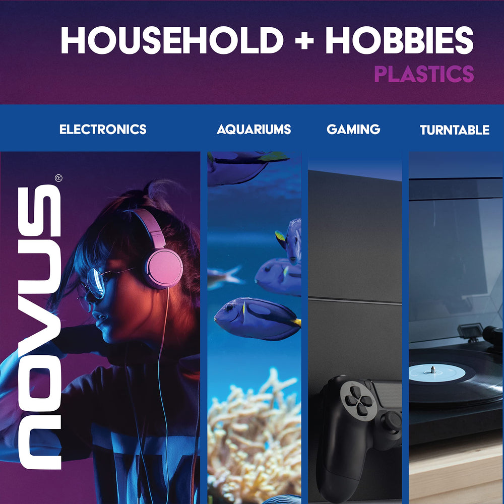 Novus 7020 polycarbonate surface care maintains shine
