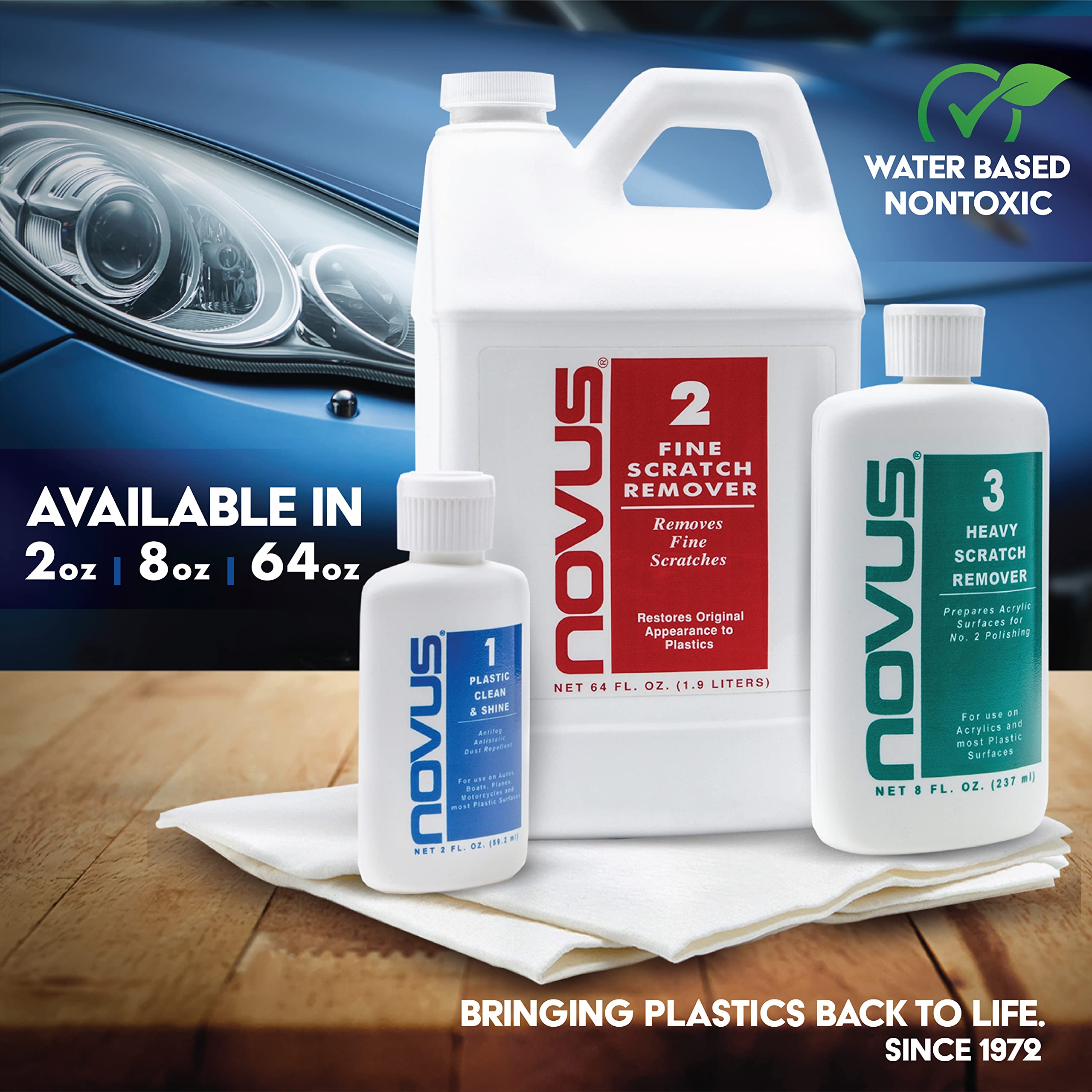 Novus 7020 salad bar polish keeps surfaces inviting