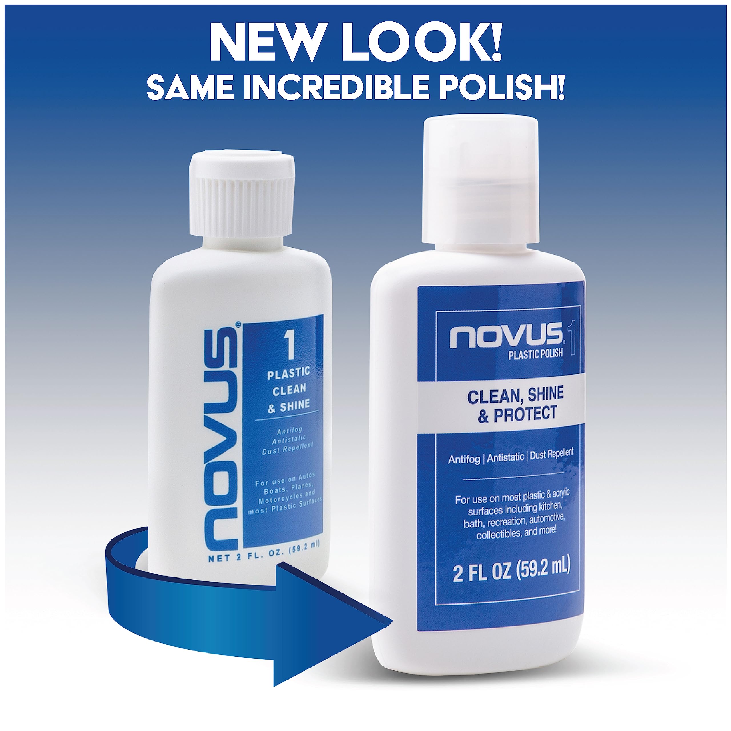 Novus 7020 scratch polish used on windshield for clarity