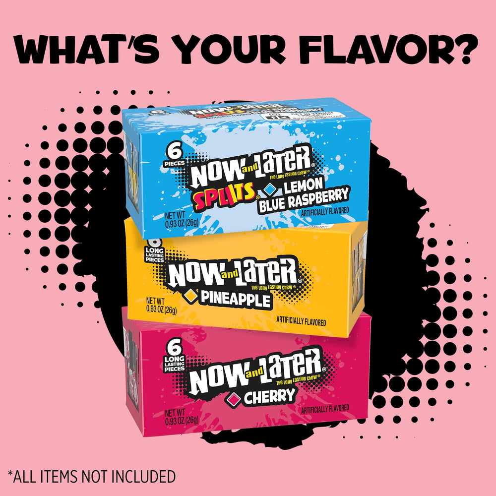 Now and Later Cherry box multi-pack conveys value for stocking up