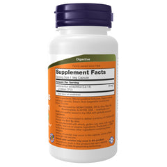 NOW Foods label close-up showing the DNA-verified probiotic strain.