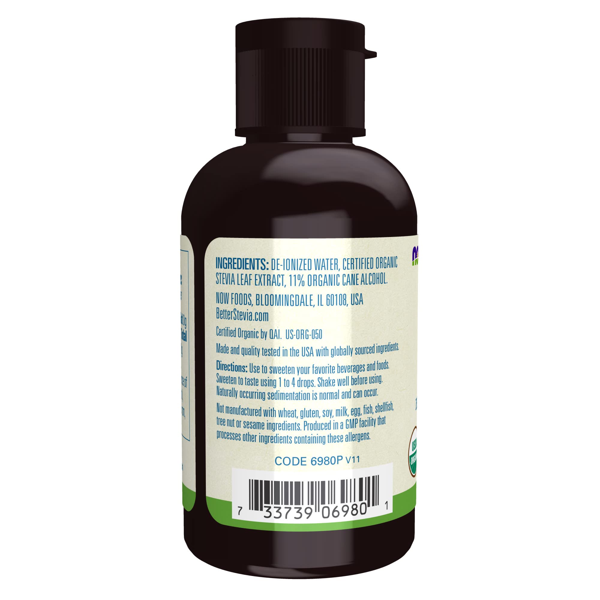 NOW Foods BetterStevia drops enhance iced coffee with organic sweetness.