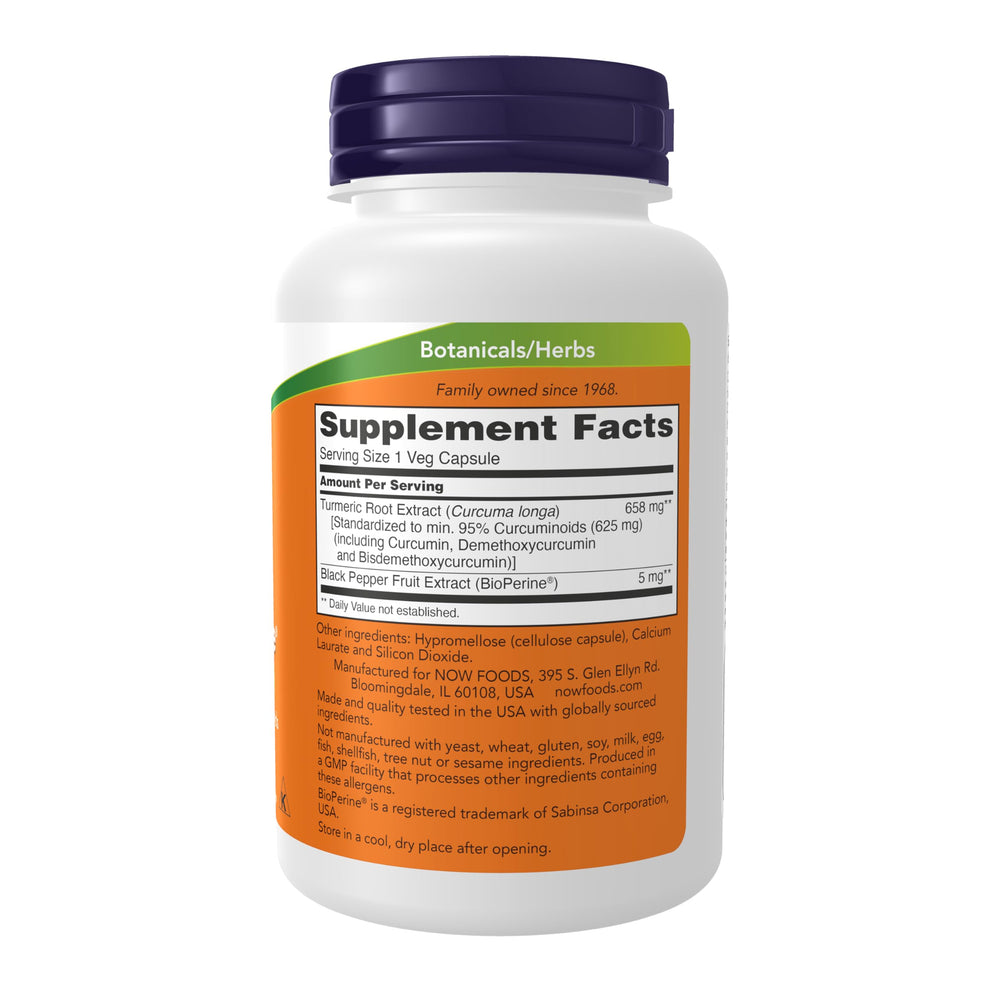 NOW Foods BioPerine absorption bottle highlighting uptake
