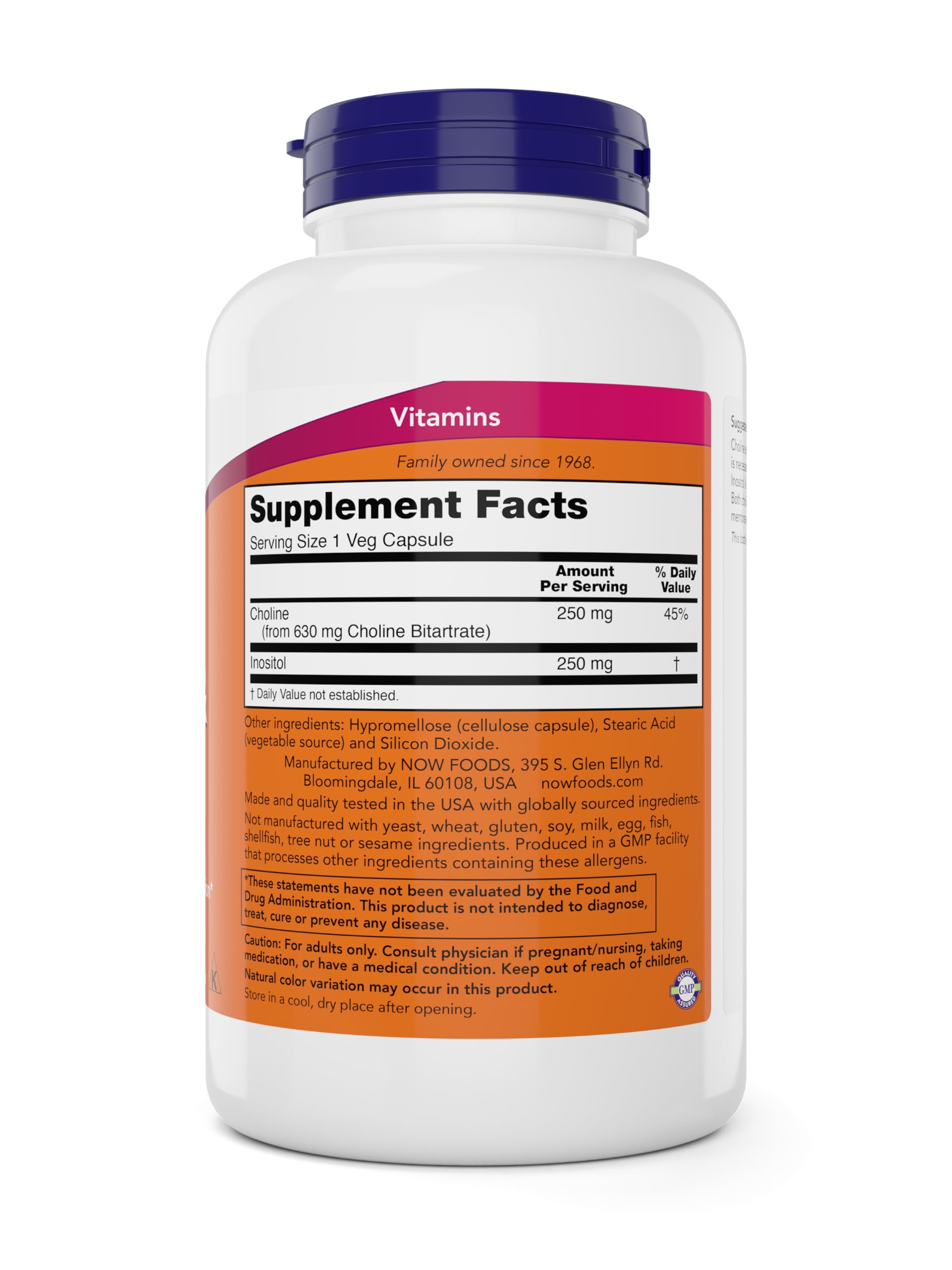 Packaging highlights vegan and non-GMO attributes on NOW Foods product
