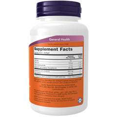 NOW Foods CoQ10 600 mg softgel label shows ingredients and form