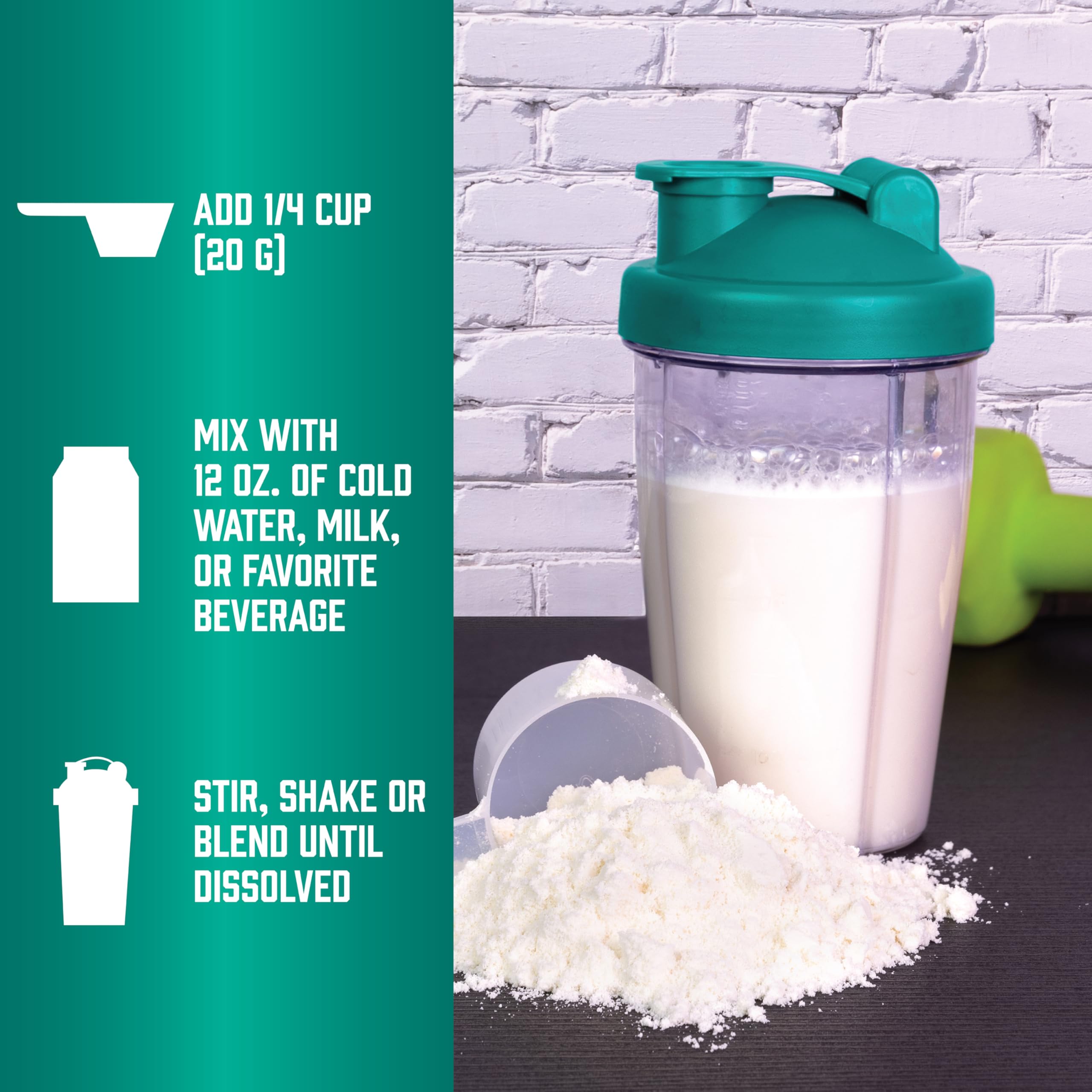 NOW Foods Egg White Protein morning smoothie with banana demonstrates quick protein boost