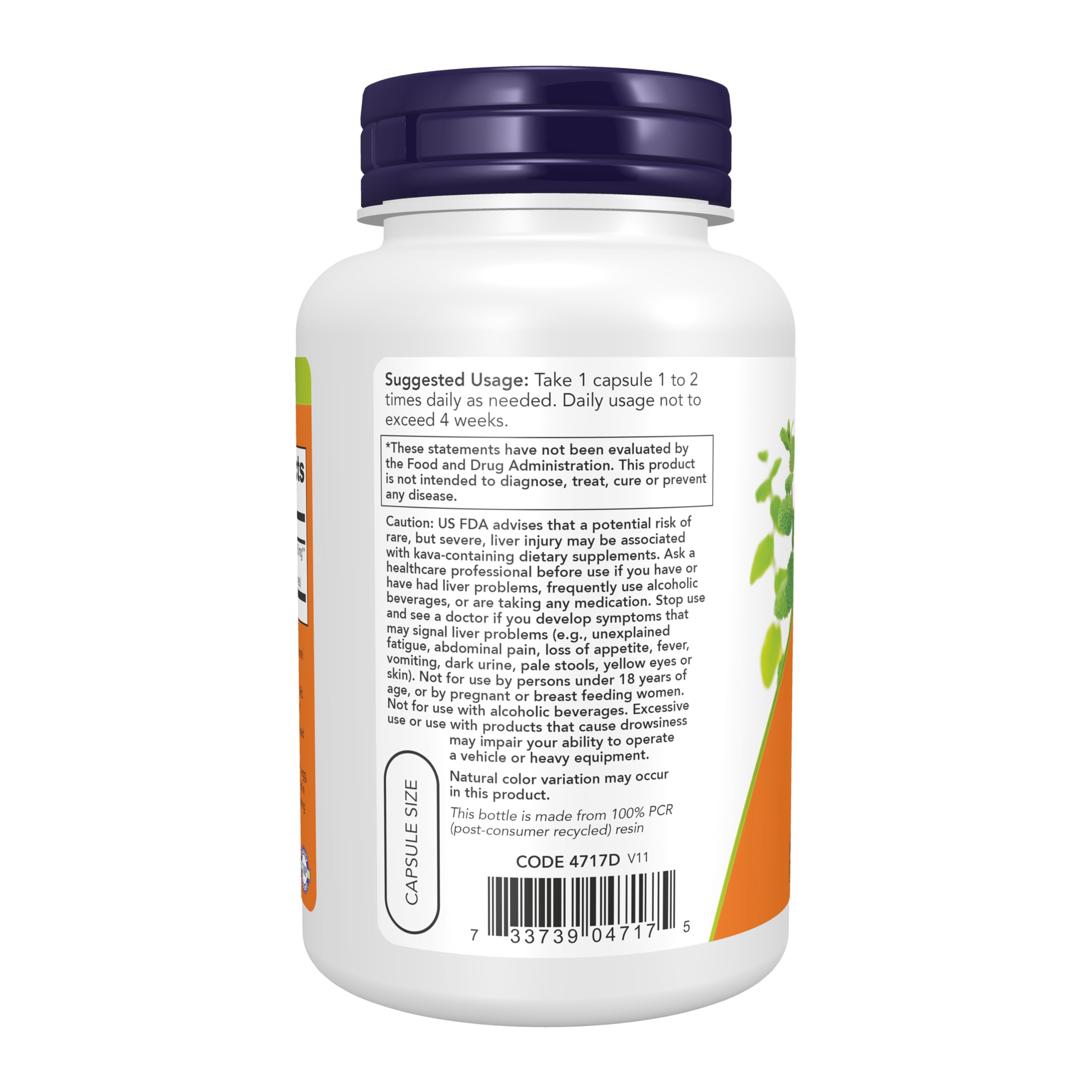 NOW Foods Eleuthero 100 mg per serving noted on the label.