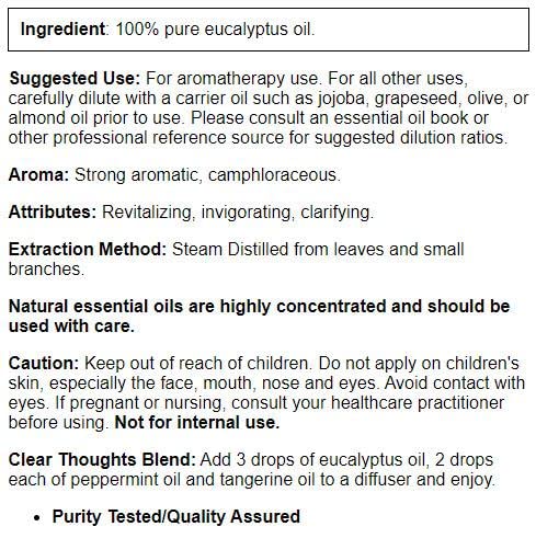 NOW Foods Eucalyptus Essential Oil in a diffuser setup for uplifting aroma.