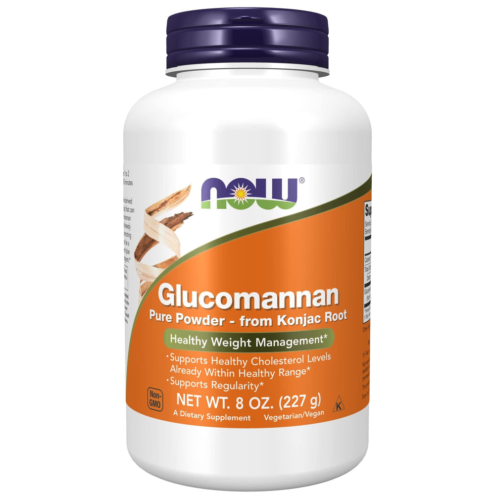 NOW Foods Glucomannan powder bulk-forming fiber may support regularity