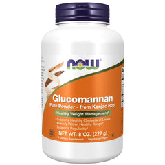 NOW Foods Glucomannan powder bulk-forming fiber may support regularity