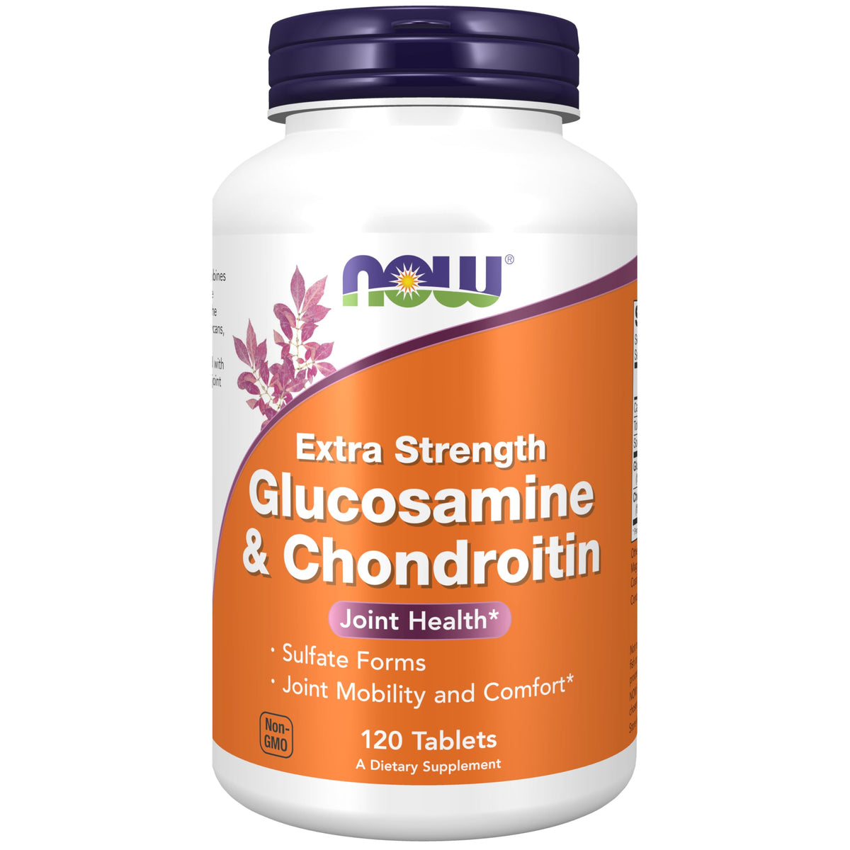 NOW Foods Glucosamine Chondroitin extra-strength bottle for joint support