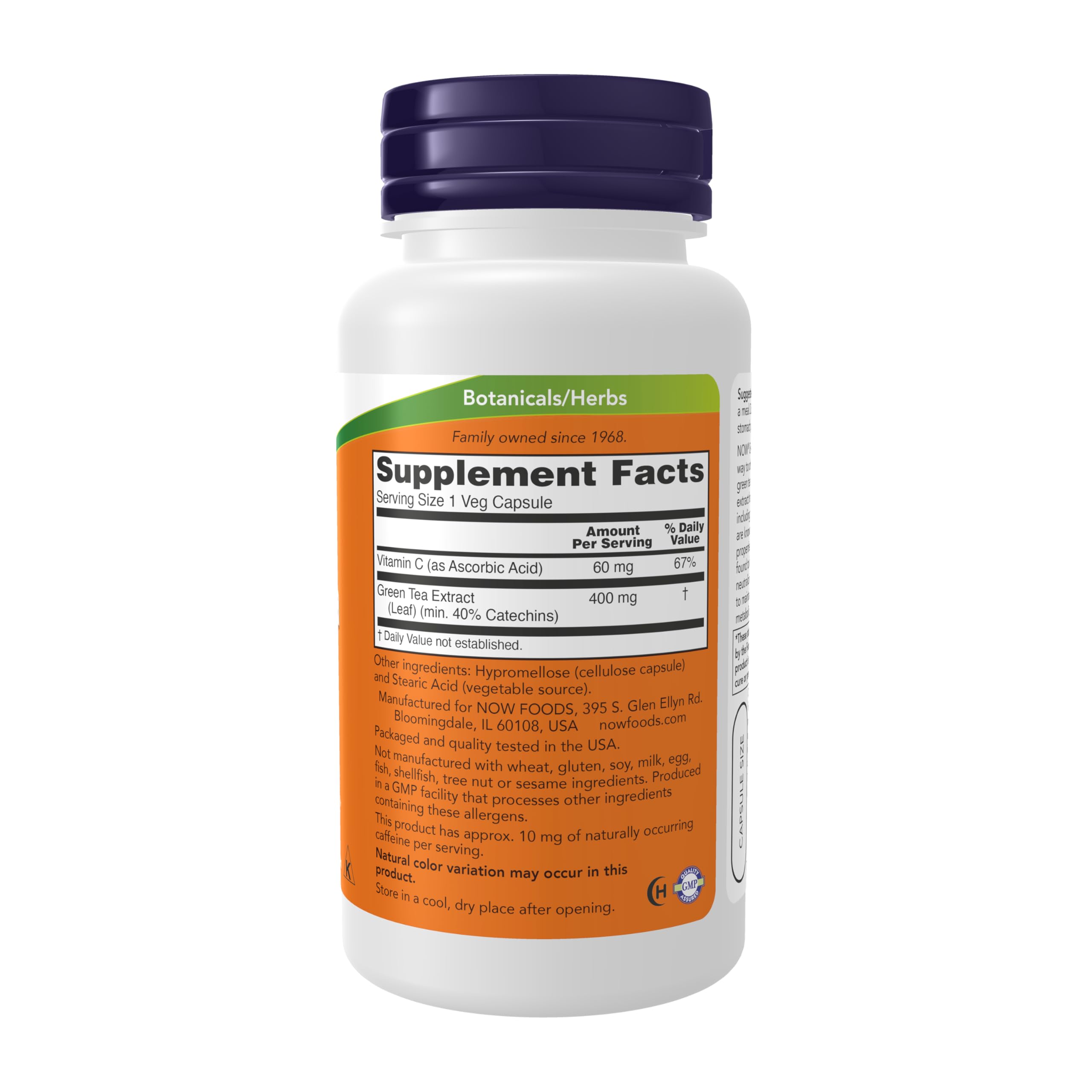 NOW Foods Green Tea Extract capsules for daily antioxidant use