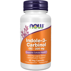 NOW Foods Indole-3-Carbinol bottle front view for potential detox support