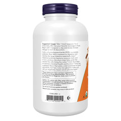 NOW Foods Inulin Prebiotic powder tub closeup highlights premium quality
