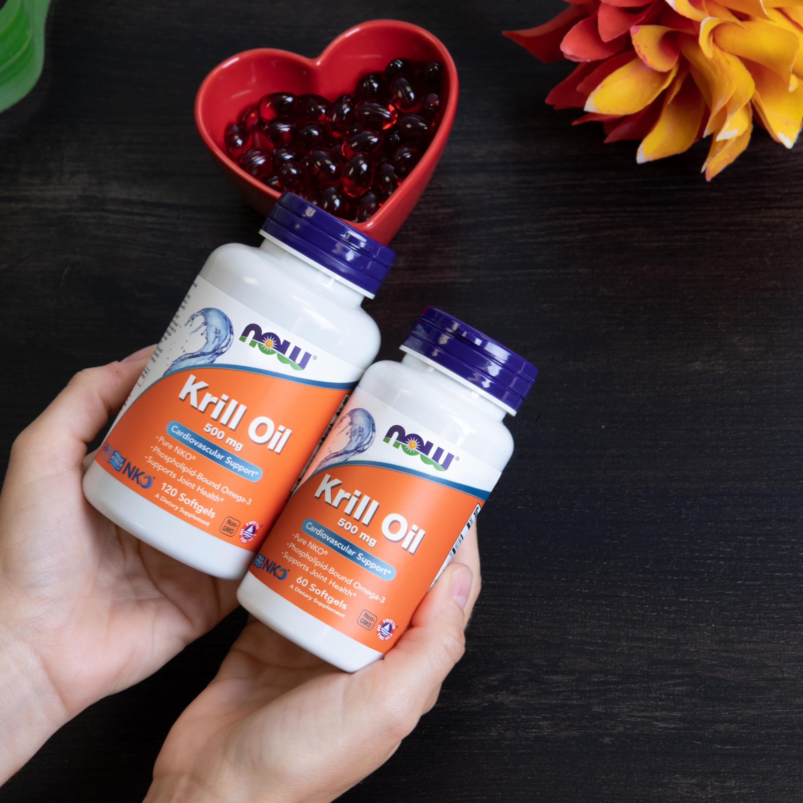 NOW Krill Oil GMP-certified and Non-GMO with quality controls