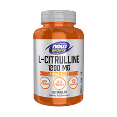 NOW Foods L-Citrulline Extra Strength bottle front for nitric oxide support during training