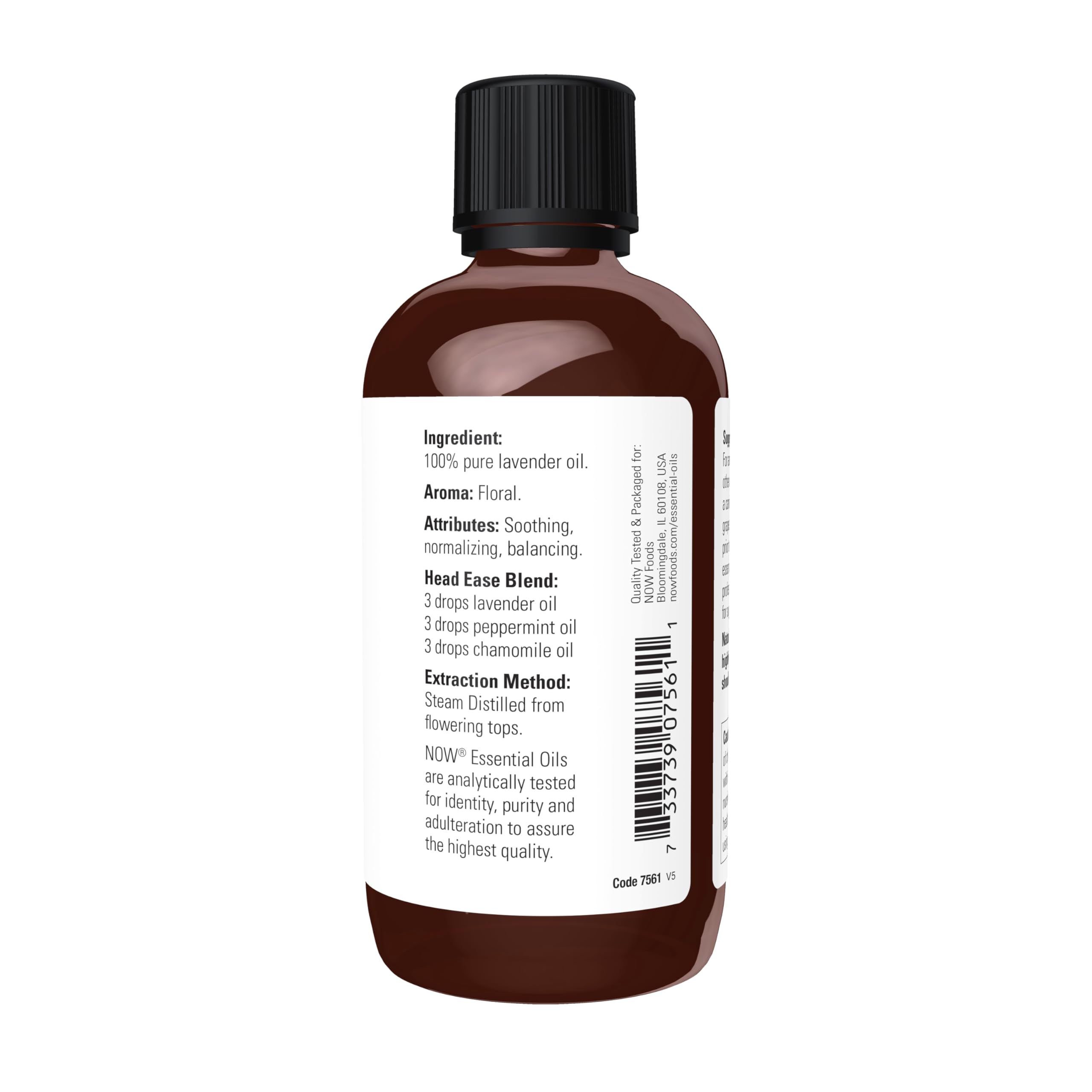 NOW Foods Lavender Oil diffuser scene with calming aroma.