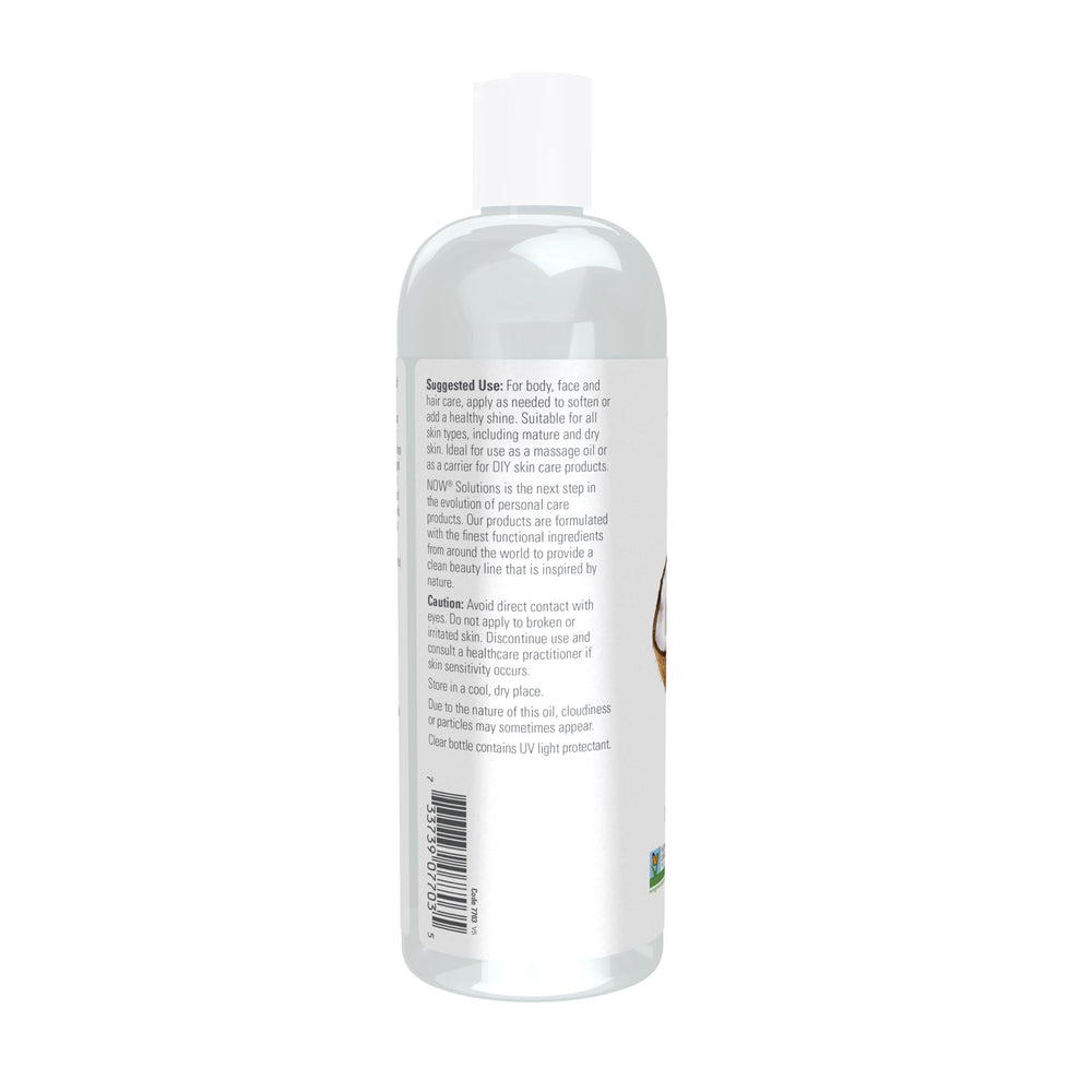 NOW Foods Liquid Coconut Oil used as carrier oil for essential oils in blends