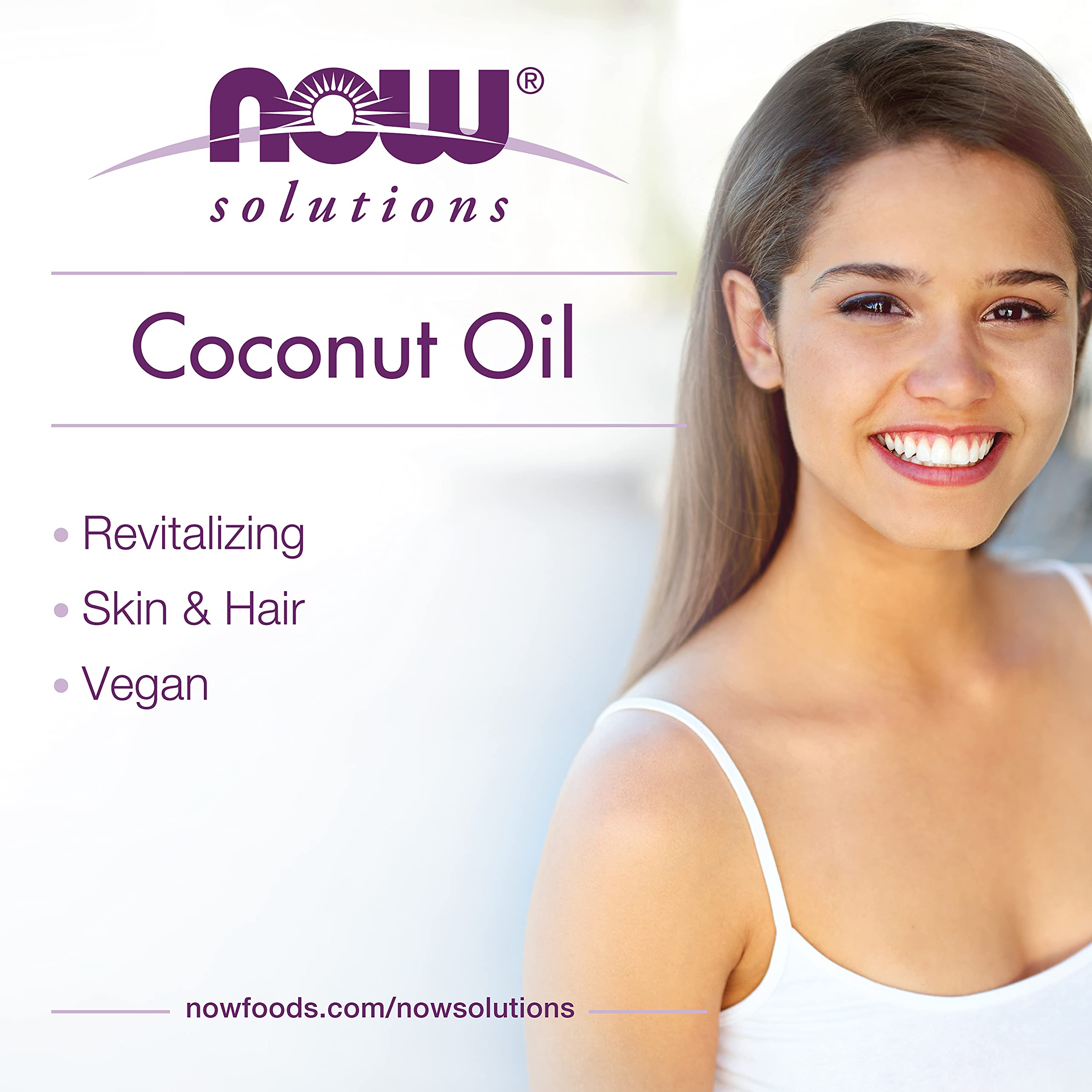 NOW Foods Liquid Coconut Oil smooths dry skin for targeted moisturization