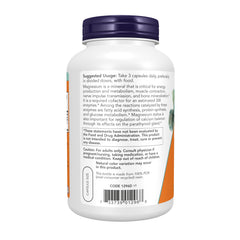 NOW Foods Magnesium Citrate veg capsules ready for daily mineral intake.