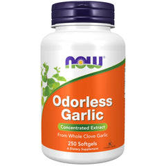 NOW Foods Odorless Garlic softgels bottle for daily use and convenience