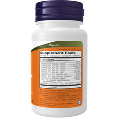 NOW Foods Optimal Digestive System enzymes ingredients highlight the formula components.