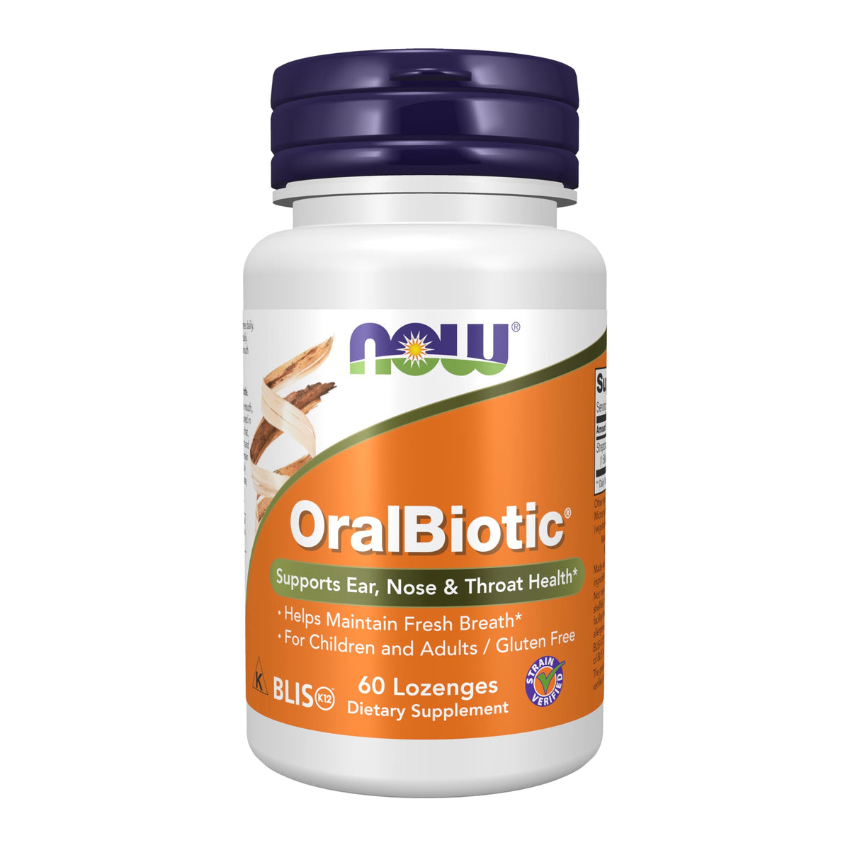 NOW Foods OralBiotic lozenges with BLIS K12 for fresh breath