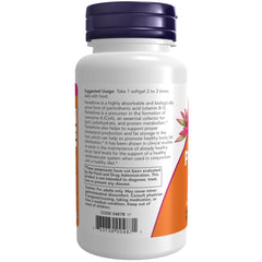 NOW Foods Pantethine 300 mg softgels close-up for easy daily supplementation