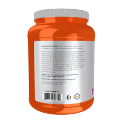 NOW Foods Pea Protein shake in glass highlights easy mixing into beverages.