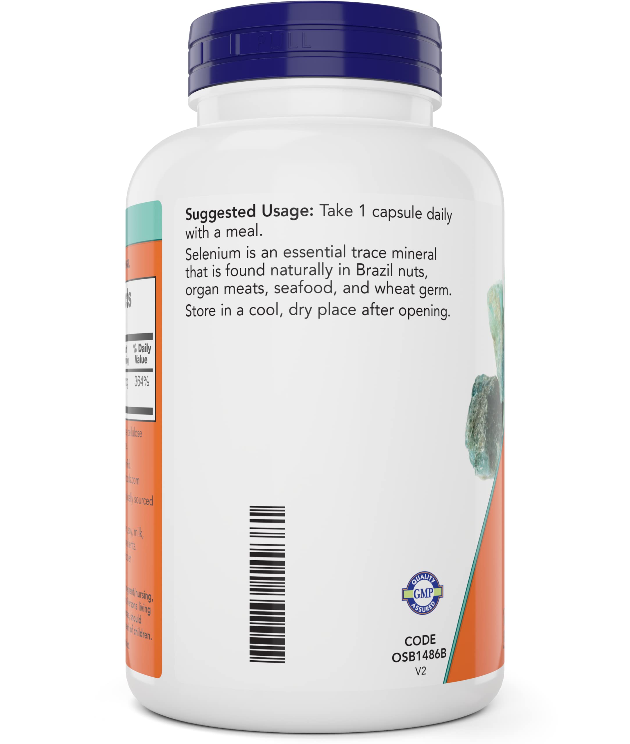 NOW Foods Selenium 300-count pack on shelf for long-term supply.